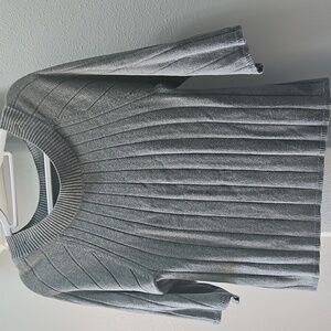 Ann Taylor Ribbed Gray Women's Sweater